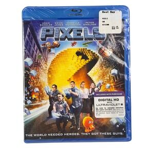 Pixels Blu-ray 2015 Adam Sandler Peter Dinklage Kevin James Video Game Adventure